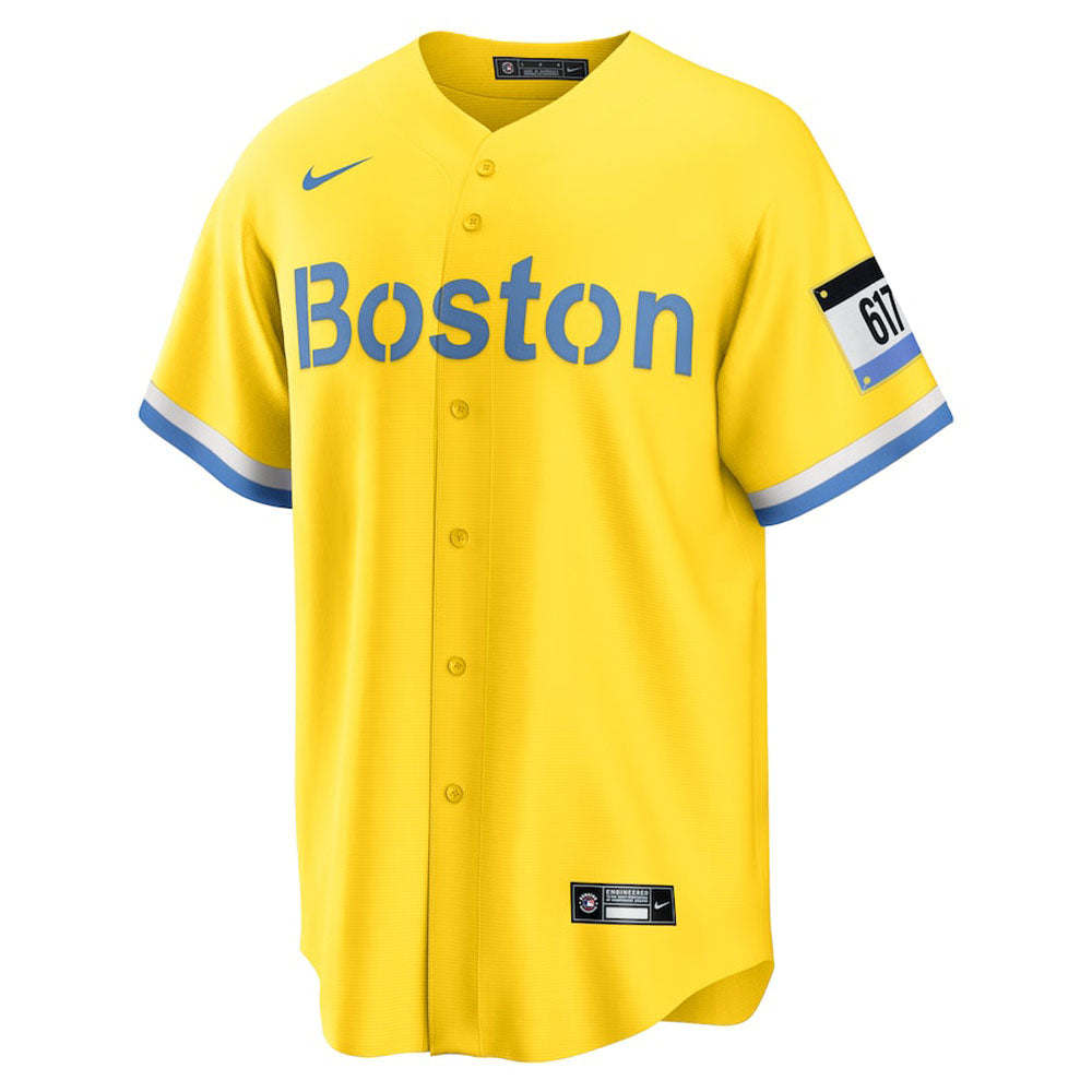 Men's Boston Red Sox Xander Bogaerts City Connect Replica Jersey - Gold