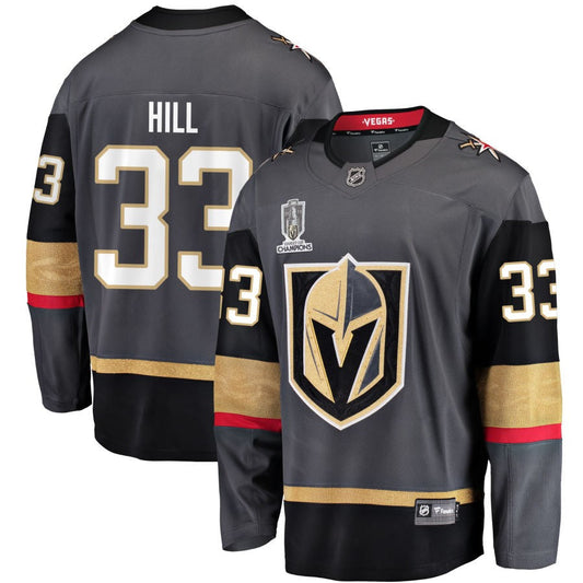 Adin Hill  Vegas Golden Knights Fanatics Branded 2023 Stanley Cup Champions Alternate Breakaway Jersey - Black