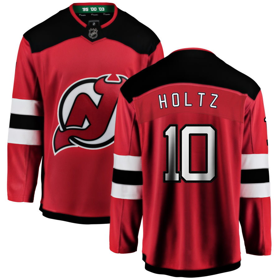 Alexander Holtz New Jersey Devils Fanatics Branded Home Breakaway Jersey - Red